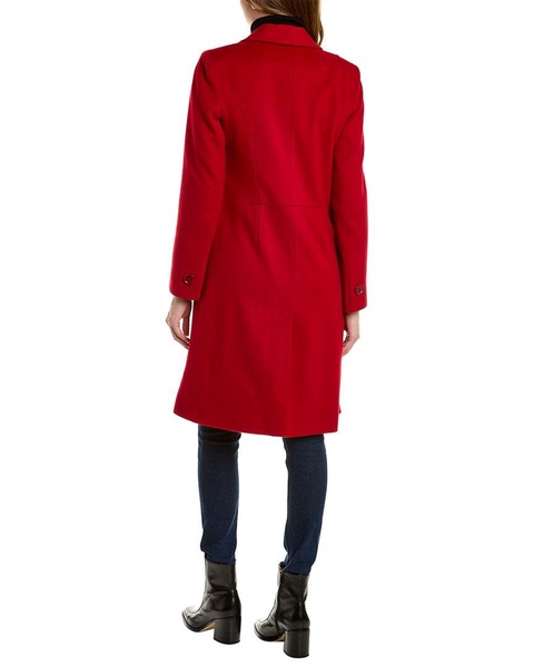 sofiacashmere Shawl Collar Wool & Cashmere-Blend Coat