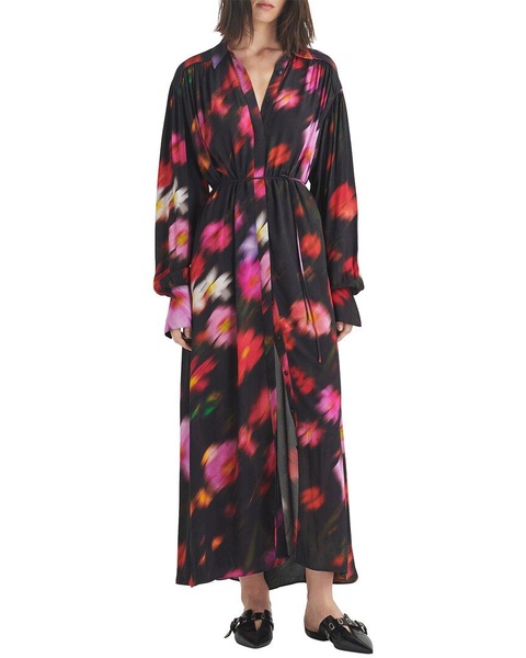 rag & bone Aubrey Floral Maxi Shirtdress