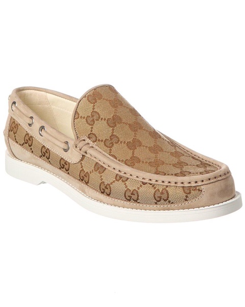 Gucci Canvas Moccasin