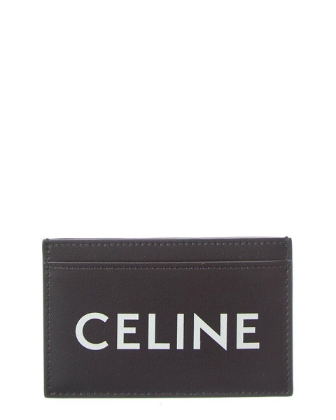 CELINE Logo Leather Card Case