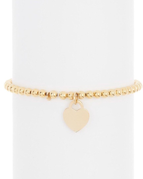 ADORNIA 14K Over Silver Ball Bead Bracelet