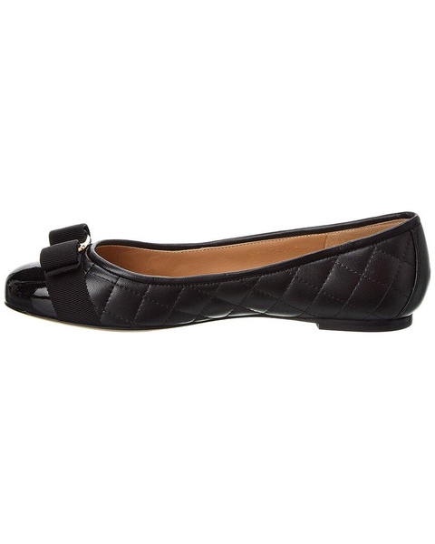 Ferragamo Varina Quilted Leather Ballet Flat