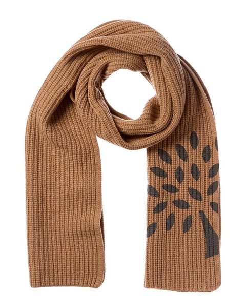 Mulberry Knit Wool Scarf