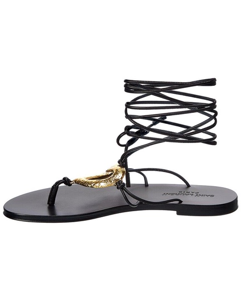 Saint Laurent Love Leather Sandal