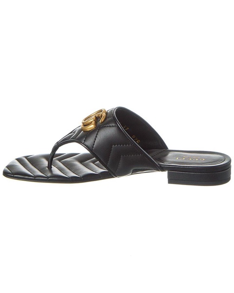 Gucci Double G Leather Sandal