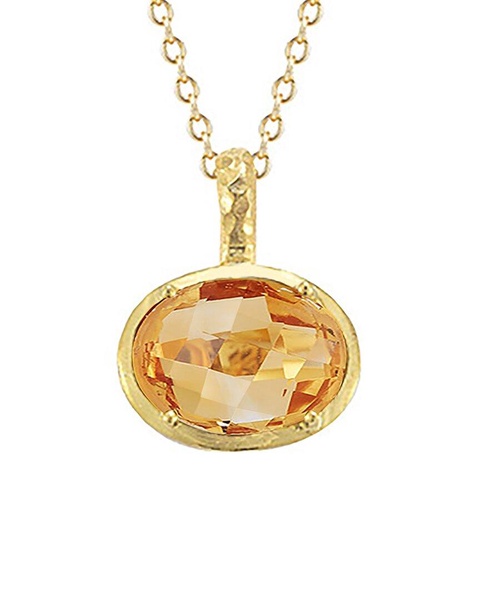 I. Reiss 14K 6.50 ct. tw. Citrine Necklace