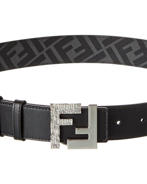 FENDI Squared FF Reversible Leather Belt