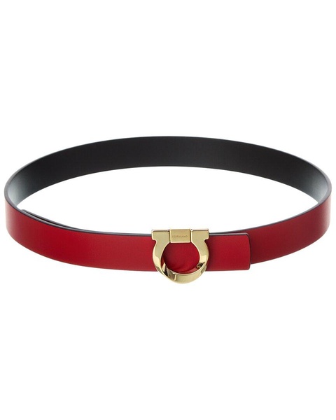 Ferragamo Gancini Torchon Reversible & Adjustable Leather Belt