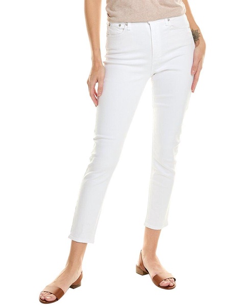 rag & bone Nina High-Rise White Ankle Skinny Jean