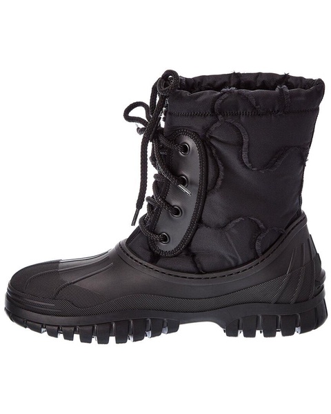 Dior D-Venture Leather-Trim Boot