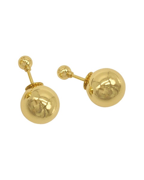 ADORNIA 14K Plated Double-Sided Earrings