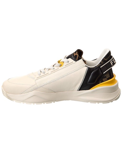 FENDI Flow FF & Leather Sneaker