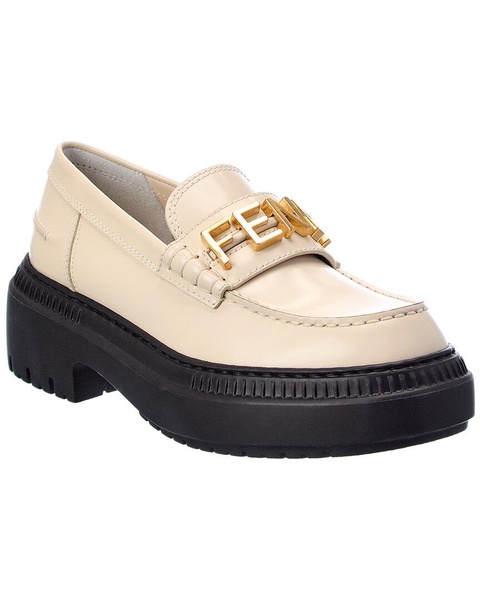 FENDI Fendigraphy Leather Loafer