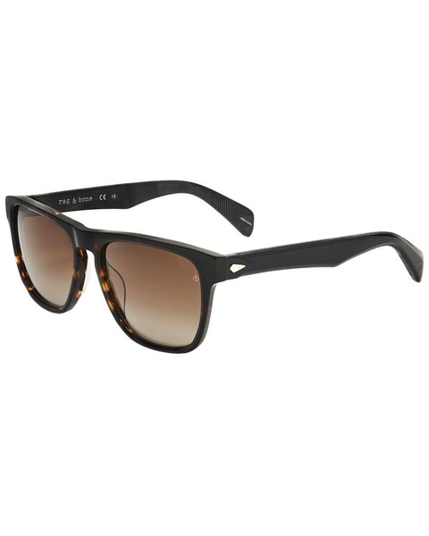 rag & bone Unisex RNB5031 56mm Polarized Sunglasses