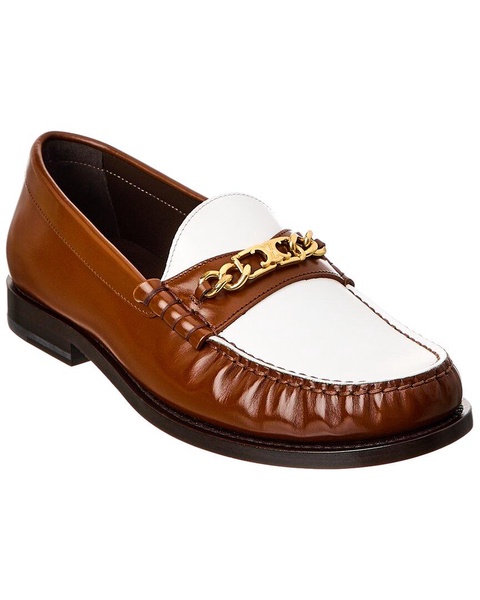 CELINE Luco Triomphe Leather Loafer