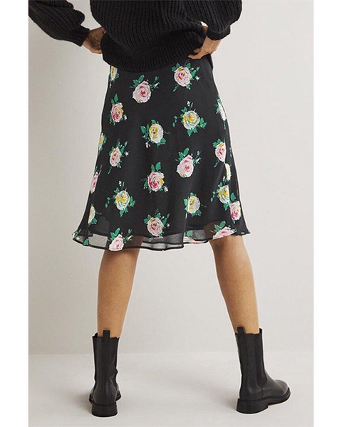 Boden Crinkle Bias-Cut Skirt