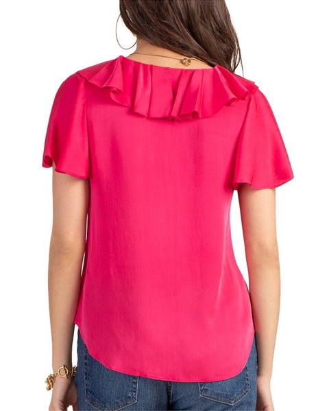 Trina Turk Larisa Silk-Blend Top