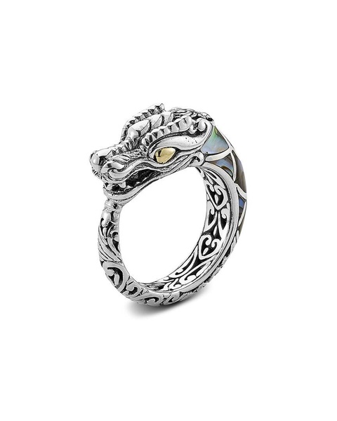 Samuel B. Silver Abalone Dragon Ring