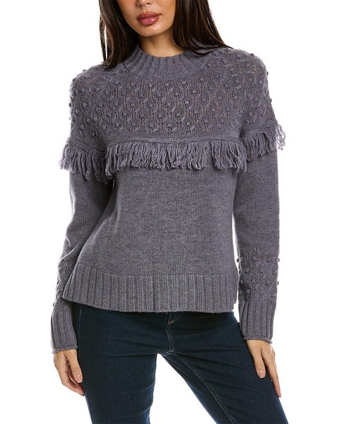 Hannah Rose Rosebud Wool & Cashmere-Blend Sweater