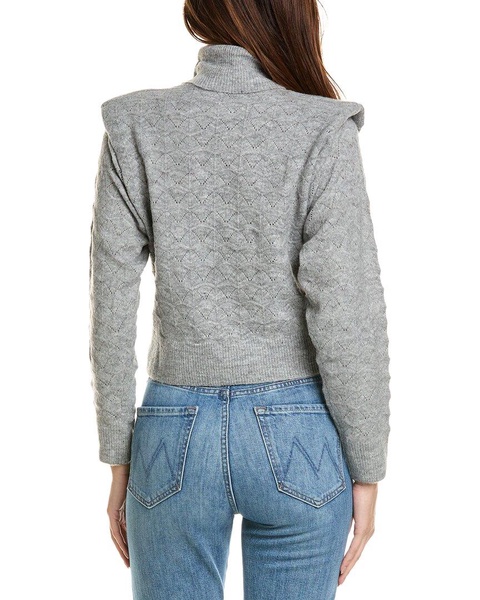 ASTR the Label Textured Turtleneck Wool-Blend Sweater