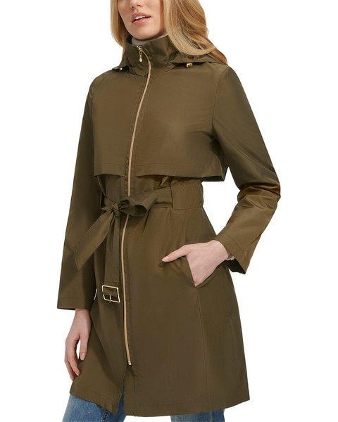 Cole Haan Packable Belted Trench Coat