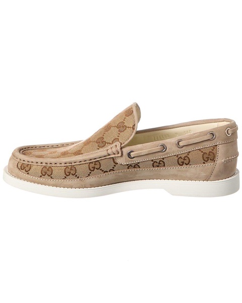 Gucci Canvas Moccasin