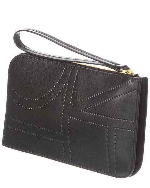 TOTEME Monogram Leather Wristlet