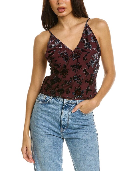 rag & bone Bethany Burnout Silk-Blend Cami