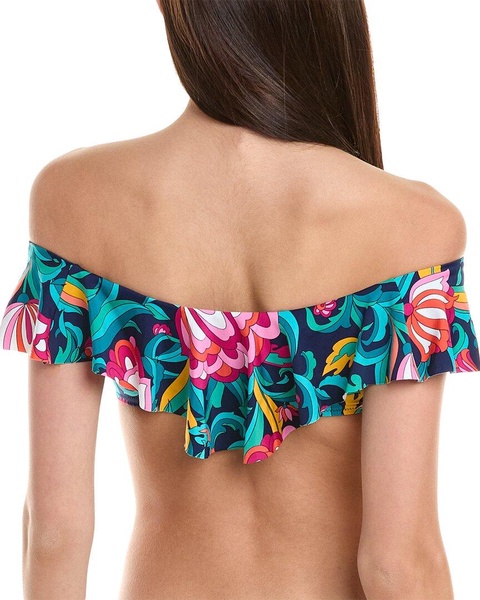 Trina Turk India Garden Bandeau Bikini Top