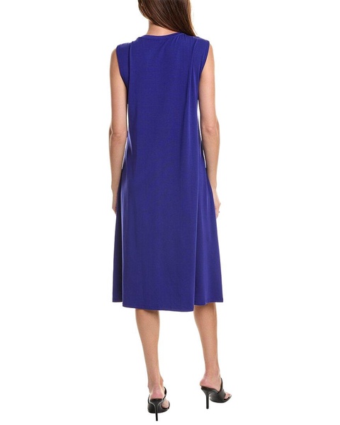 EILEEN FISHER V-Neck Midi Dress