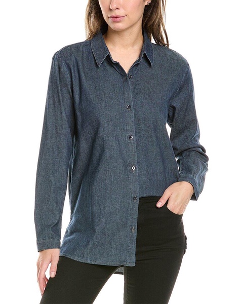 EILEEN FISHER Classic Collar Long Shirt