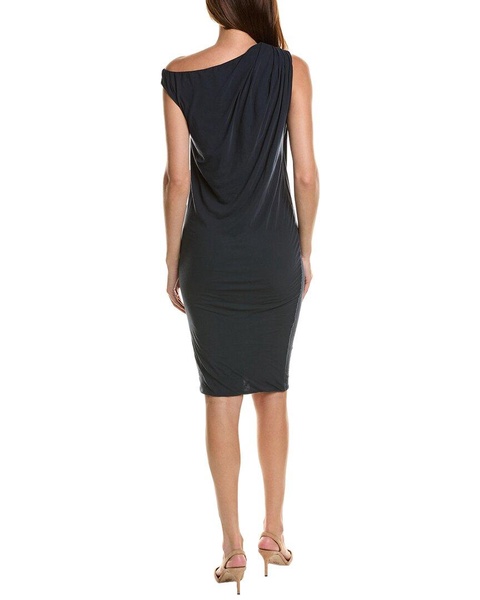 draped shift dress