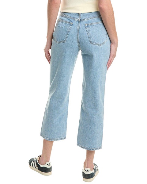 GANNI Misy Light Blue Stone Crop Jean