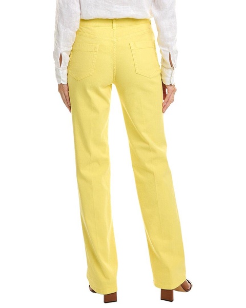 Loro Piana High-Rise Yellow Straight Leg Jean