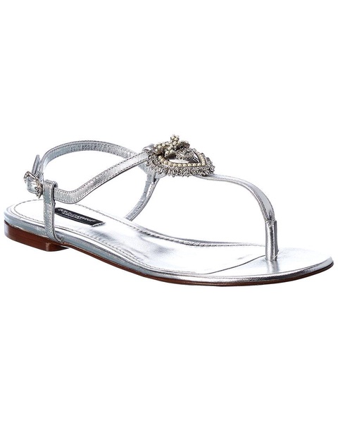 Dolce & Gabbana Devotion Leather Sandal