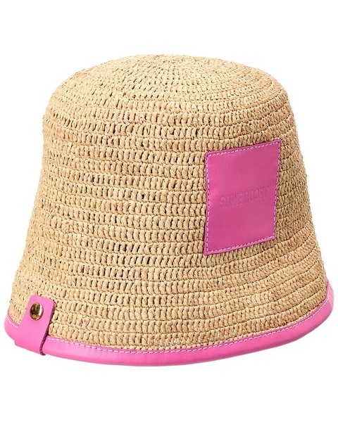 Jacquemus Le Bob Soli Raffia Bucket Hat