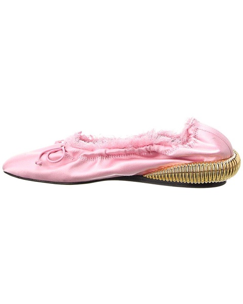 LANVIN Bumpr Satin Ballerina Flat