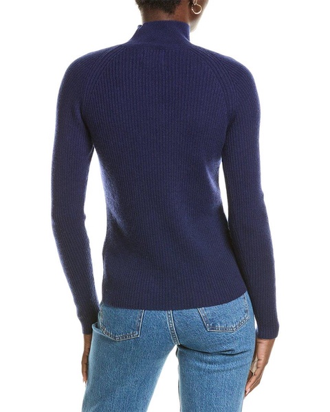 wool & cashmere-blend skinny mock neck jumper