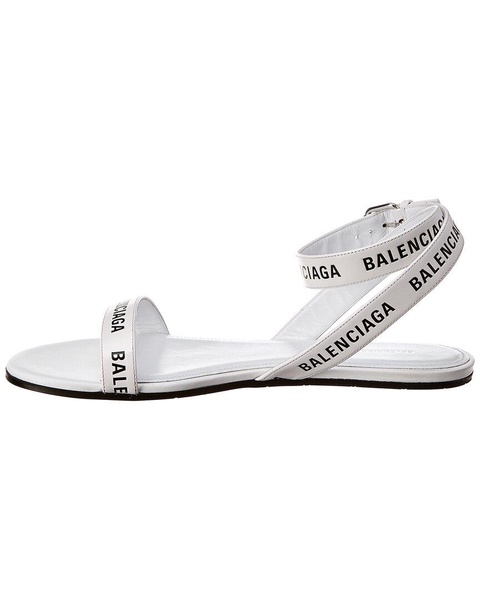 Balenciaga Logo Leather Sandal