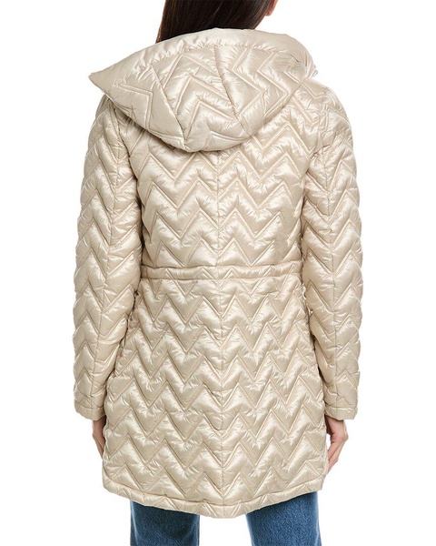 Via Spiga Chevron Quilted Coat