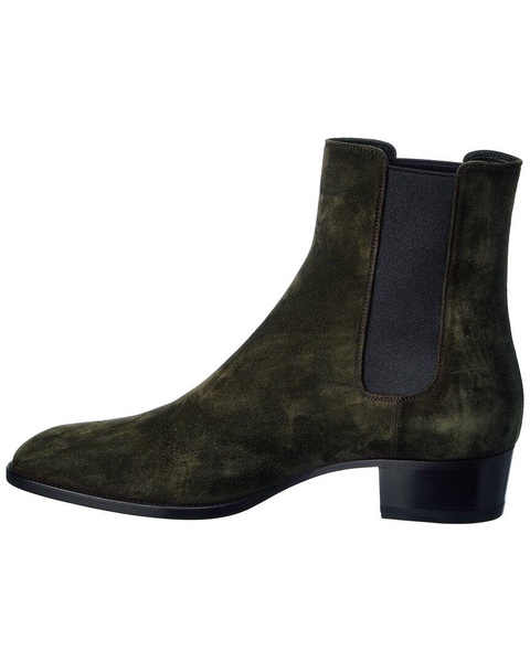 Saint Laurent Wyatt 40 Suede Chelsea Boot