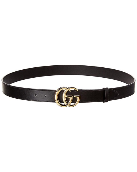 Gucci Double G Buckle Leather Belt