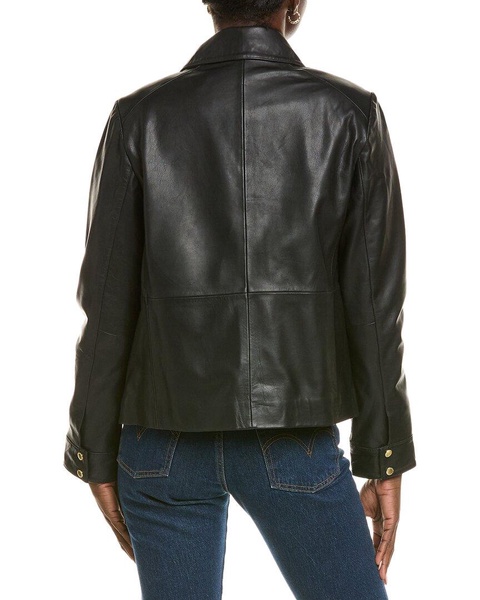 Cole Haan Smooth Leather Jacket