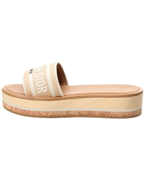 Dior DWay Canvas Platform Slide