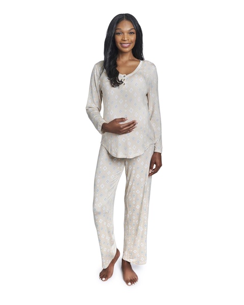 Maternity Laina Top & Pants /Nursing Pajama Set