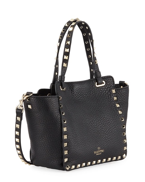 Rockstud Mini Vitello Leather Tote Bag