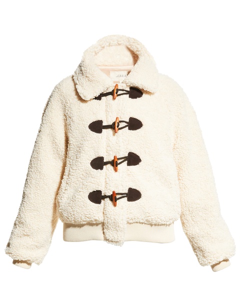 The Sueded Toggle Sherpa Coat