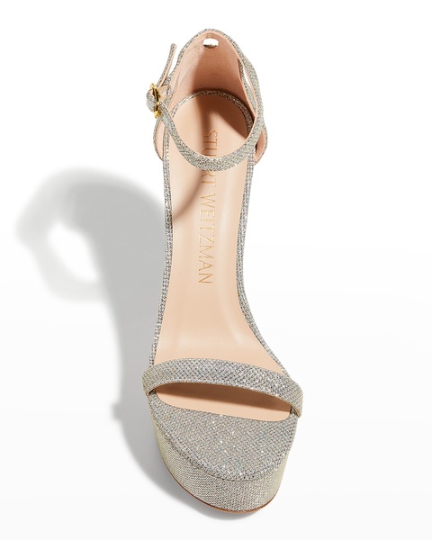 Nudist Hollywood Metallic Platform Sandals