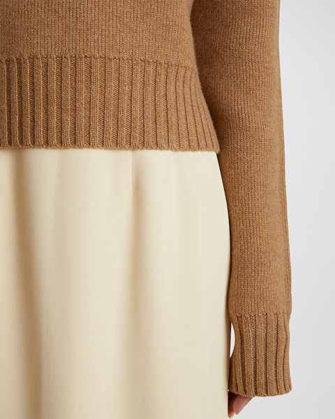 Jovie Cashmere Boxy Turtleneck Sweater