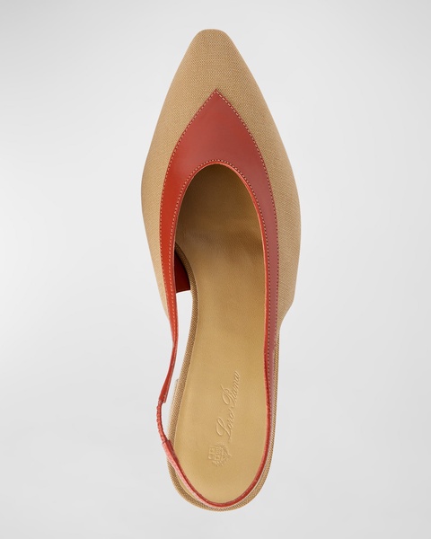 Rebecca Bicolor Slingback Ballerina Flats